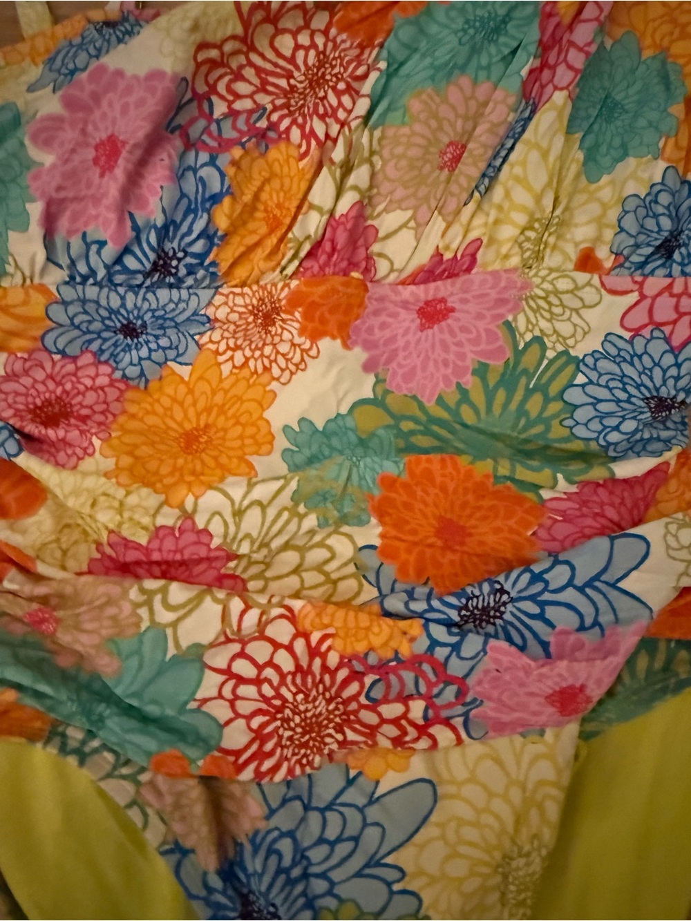 🌺Flattering Floral One-Piece Swimsuit - Multicolor, Ruching, Sz 12. Bleu by Rod - Picture 3 of 5
